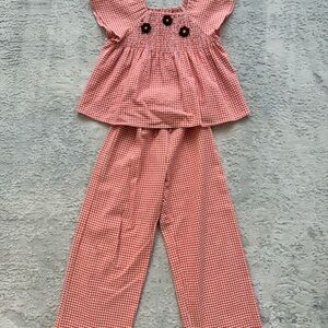 Zara Red Gingham Kids Matching Set